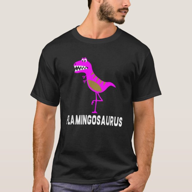 Camiseta Funny Flamingo Dinossaur Dino Flamingosaurus Gift (Frente)