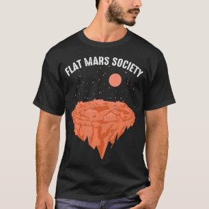 Camiseta Funny Flat Mars Society Gift Astronauta Espacial L
