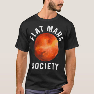 Camiseta Funny Flat Mars Society Gift Astronauta Espacial L