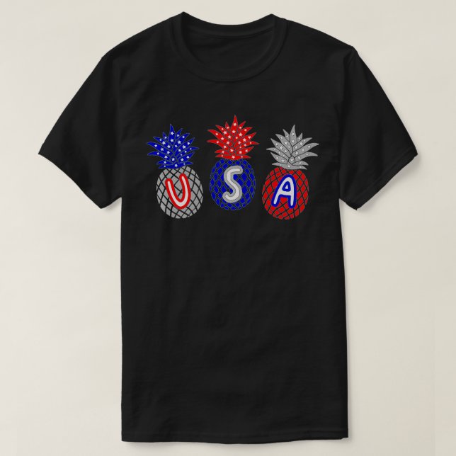 Camiseta Funny Fourth of July 4th Independence Day USA Pine (Frente do Design)