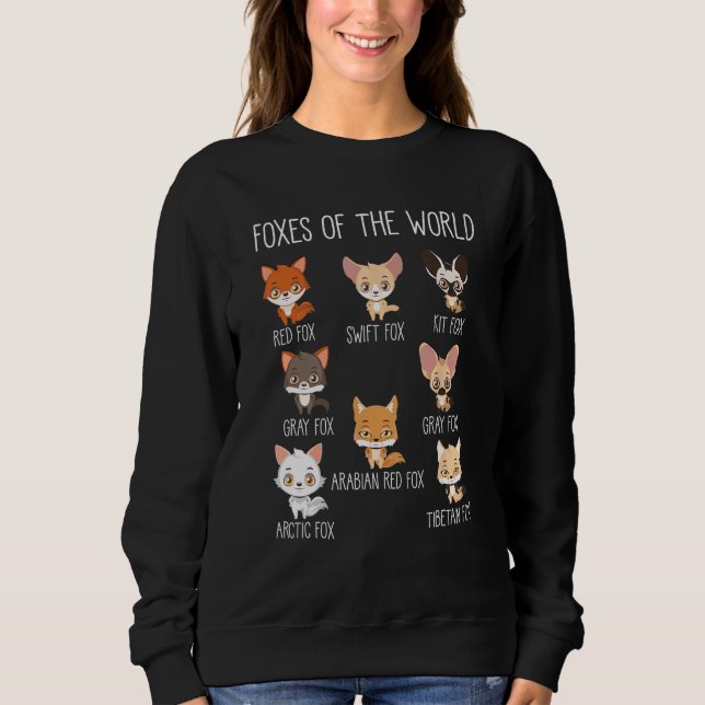 Camiseta Funny Foxes Of The World Cute Wildlife Animal Humo (Frente)