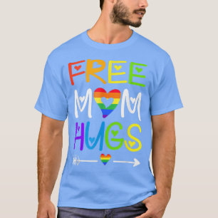 Camiseta Funny Free Mom Hugs T Rainbow Heart LGBT