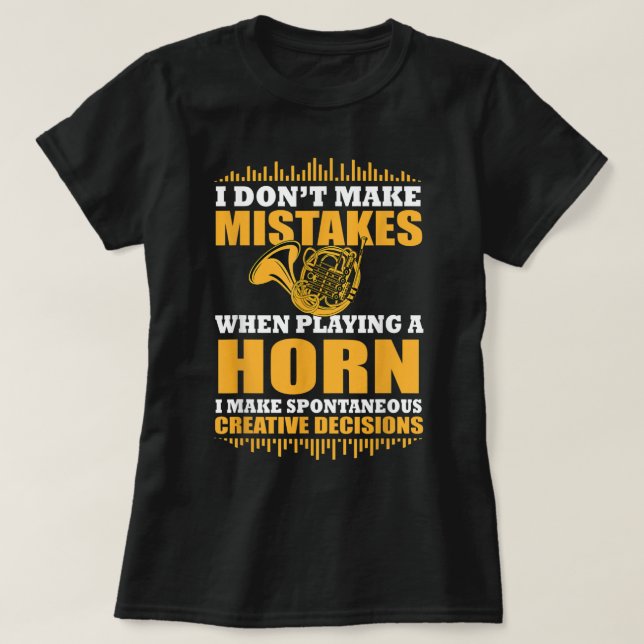 Camiseta Funny French Horn Saying Gift Horn Player279 (Frente do Design)