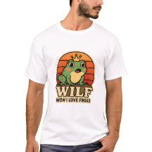 Camiseta Funny Frog – WILF Wow I Love Frogs Retro 