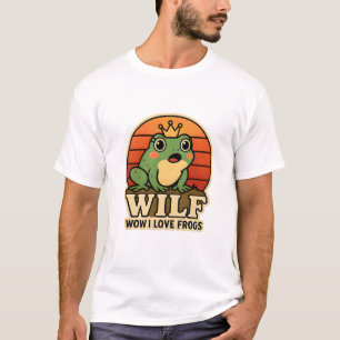 Camiseta Funny Frog – WILF Wow I Love Frogs Retro