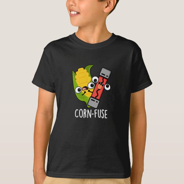 Camiseta Funny Funny Funny Confundida Pun Dark BG (Frente)