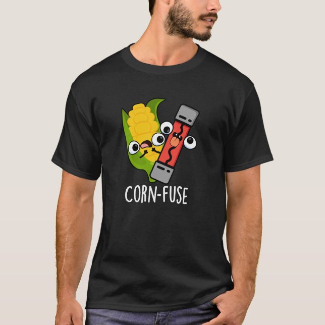 Camiseta Funny Funny Funny Confundida Pun Dark BG (Frente)