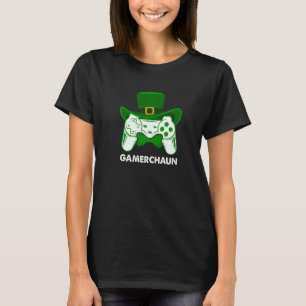Camiseta Funny Gamerchaun Irish Gamer Leprechaun Rua Patric