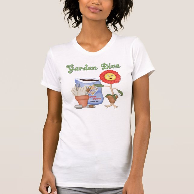 Camiseta Funny Garden Diva (Frente)