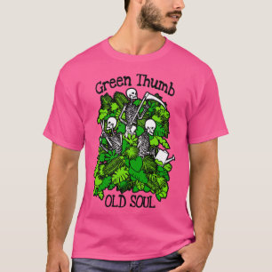 Camiseta Funny Gardener Skeleton Plant Lover Green Thumb Ol