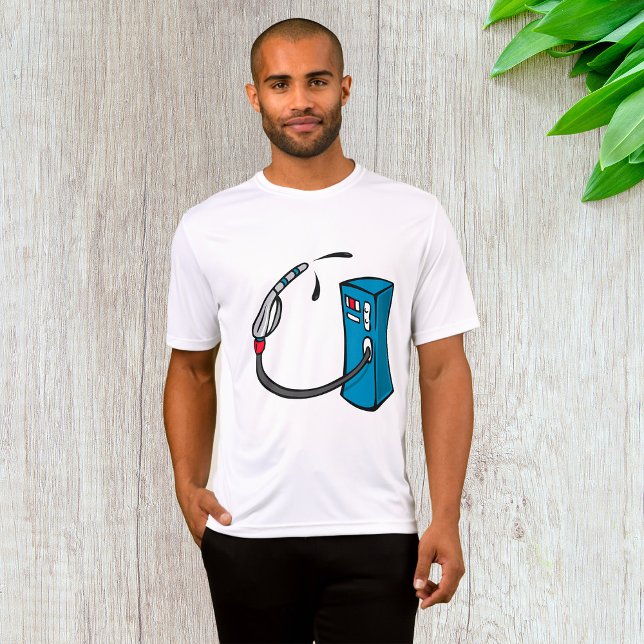 Camiseta Funny Gas Pump Fuel Station (Criador carregado)