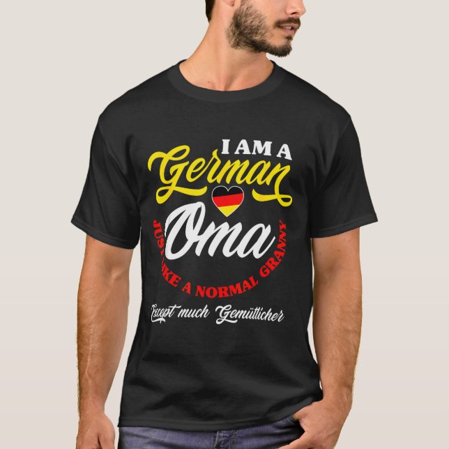 Camiseta Funny Germany German Oma German Granny Deutsche Om (Frente)