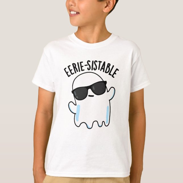 Camiseta Funny Ghost Pun Engraçado e Estável (Frente)
