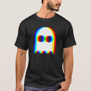 Camiseta Funny Ghost Trippy Vaporwave Halloween Techno Rave