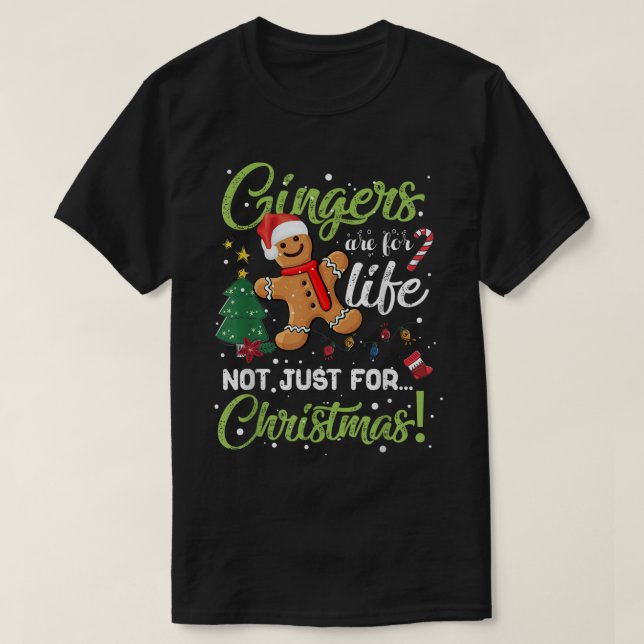 Camiseta Funny Gingerbread Christmas Design (Frente do Design)