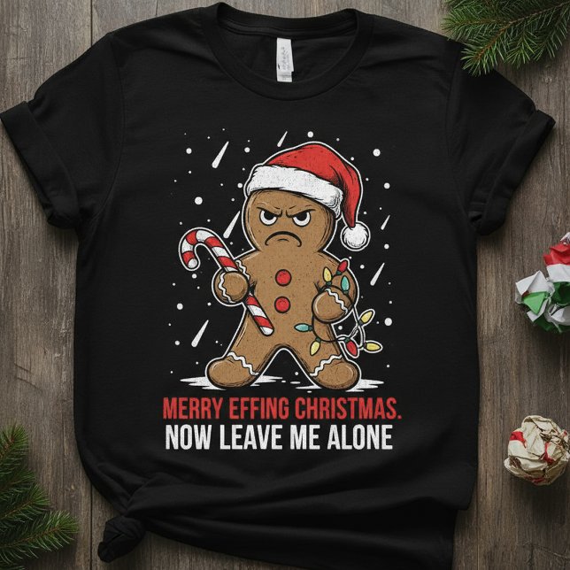 Camiseta Funny Gingerbread Christmas Shirt | Merry Effing (Criador carregado)