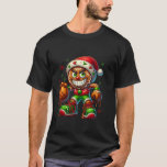 Camiseta Funny Gingerpão Basquete Férias de Natal Spo<br><div class="desc">Funny Gingerpão Basquete Férias de Natal Desi</div>