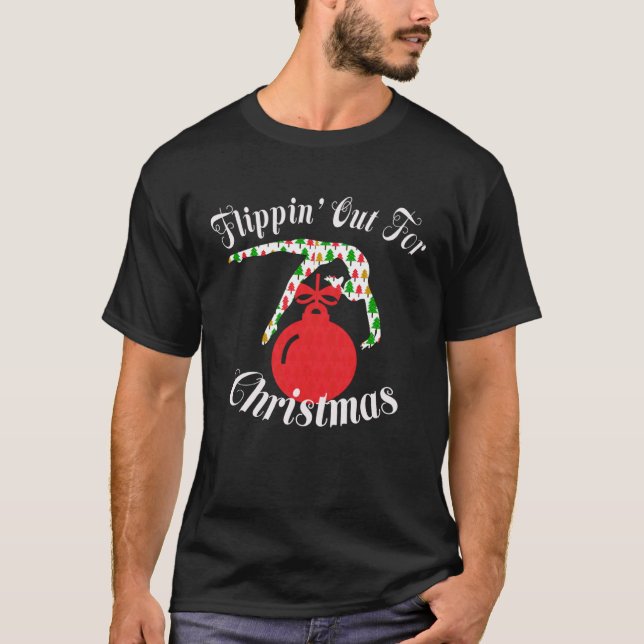Camiseta Funny girls' gymnastics flipping Christmas gift (Frente)