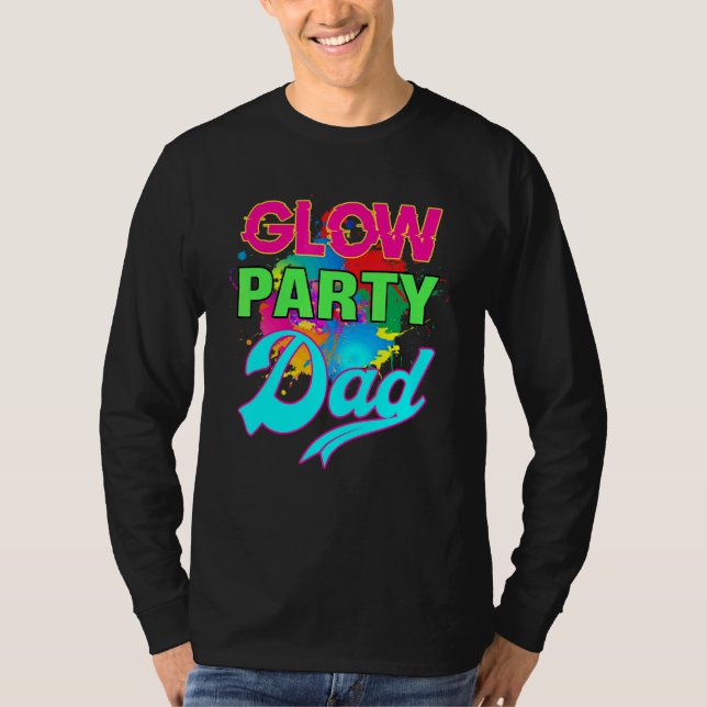 Camiseta Funny Glow Party Splash Colorido Brilho Retroativo (Frente)