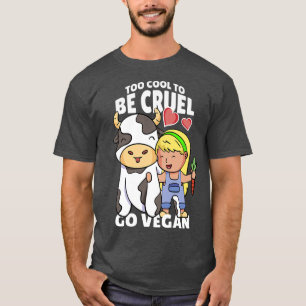 Camiseta Funny Go Vegan Motif Vegan Comida Vegetariana Vega