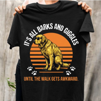 Camiseta Funny Golden Retriever Retro Sunset Awkward Dog 
