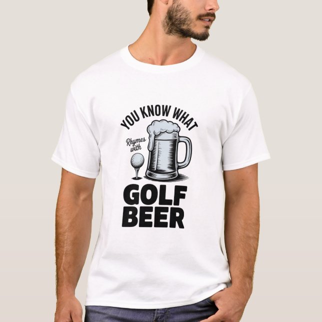 Camiseta Funny Golf Beer Golfer Gift Beer Humor Golfing (Frente)