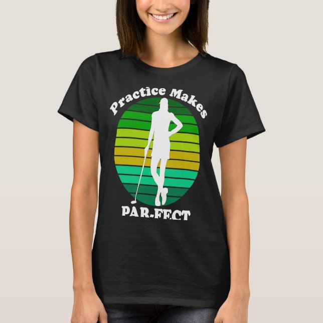 Camiseta Funny Golf, Golfer, Golf Swing, Golf Lover, Female (Frente)