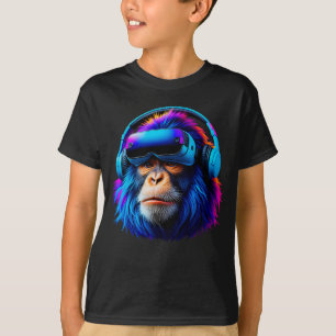 Camiseta Funny Gorilla VR Jogando Gorilla Monke Gorilla
