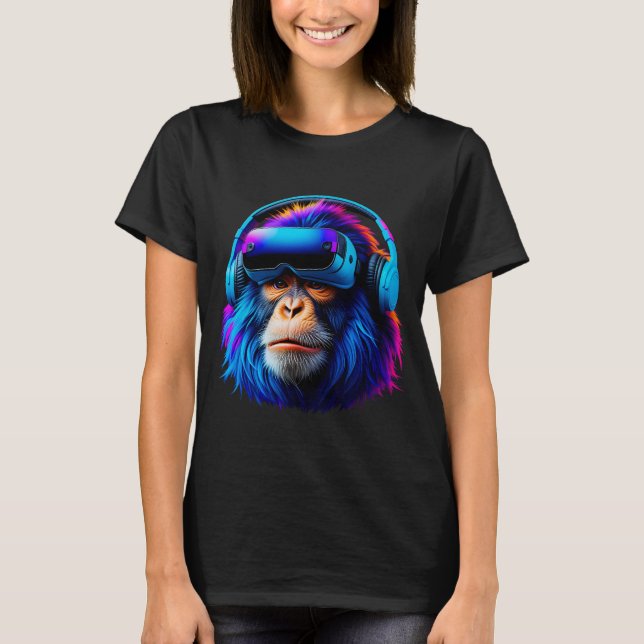 Camiseta Funny Gorilla VR Jogando Gorilla Monke Gorilla (Frente)