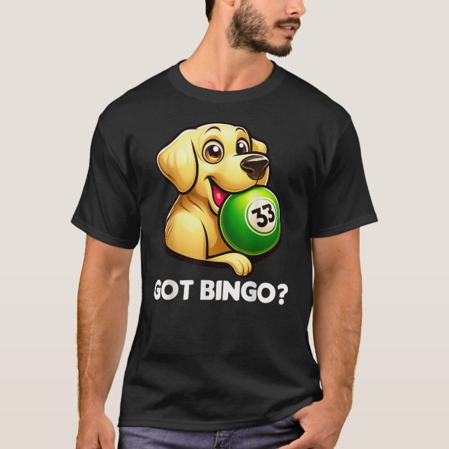 Camiseta Funny Got Bingo Cute Dog Bingo Night (Frente)