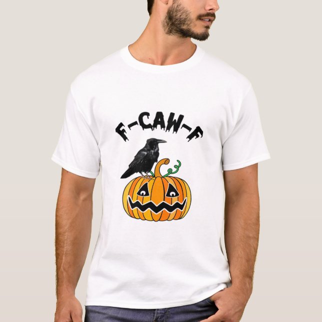 Camiseta Funny Gothic Crow Humor F-Caw-F Essential (Frente)