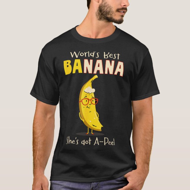 Camiseta Funny Grandmother World's Nana Banana Pun  (Frente)