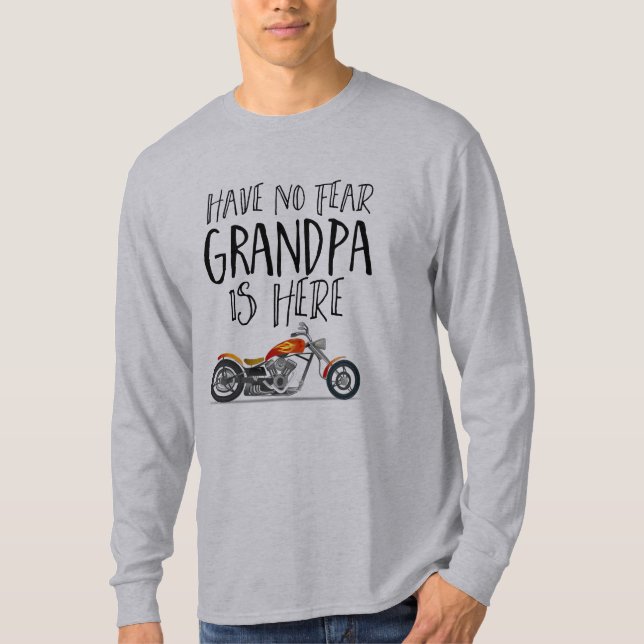Camiseta Funny Grandpa Motor Bike (Frente)