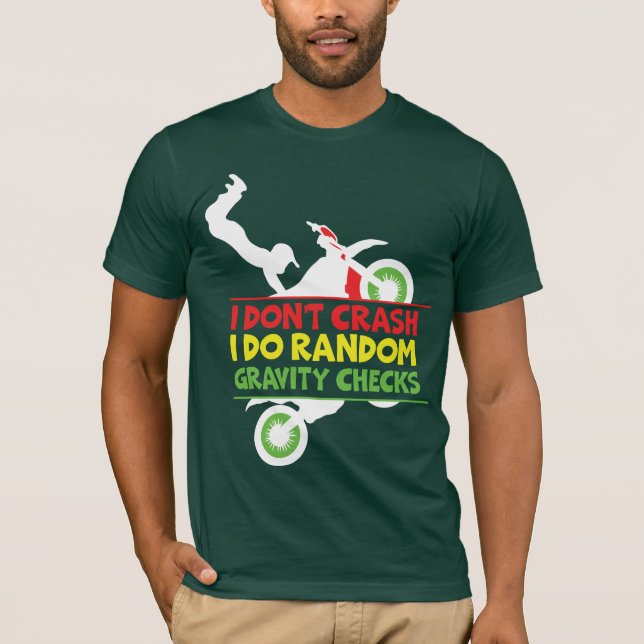 Camiseta Funny Gravity Check Cyclist Shirt | Bold Minimalis (Frente)