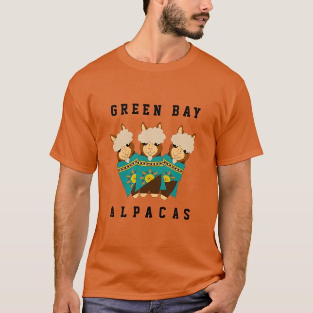 Camiseta Funny Green Bay Alpacas (Frente)