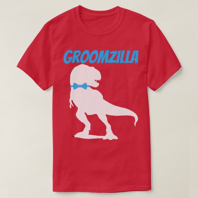 Camiseta Funny Groomzilla Design (Frente do Design)