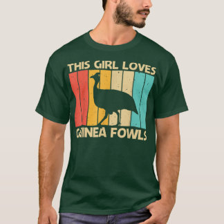 Camiseta Funny Guinea Fowl Design For Girls Women Guinea He