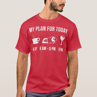 Camiseta Funny Guinea Pig Animal Zookeeper Wildlife My Plan