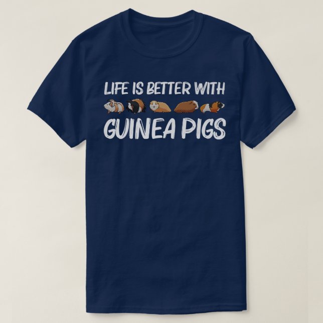 Camiseta Funny Guinea Pig Art For Men Women Rodent Animal G (Frente do Design)