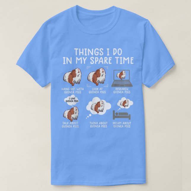 Camiseta Funny Guinea Pig Shirt Srcastic Humor Guinea Pig P (Frente do Design)
