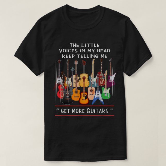Camiseta Funny Guitar Lover Quote Design (Frente do Design)