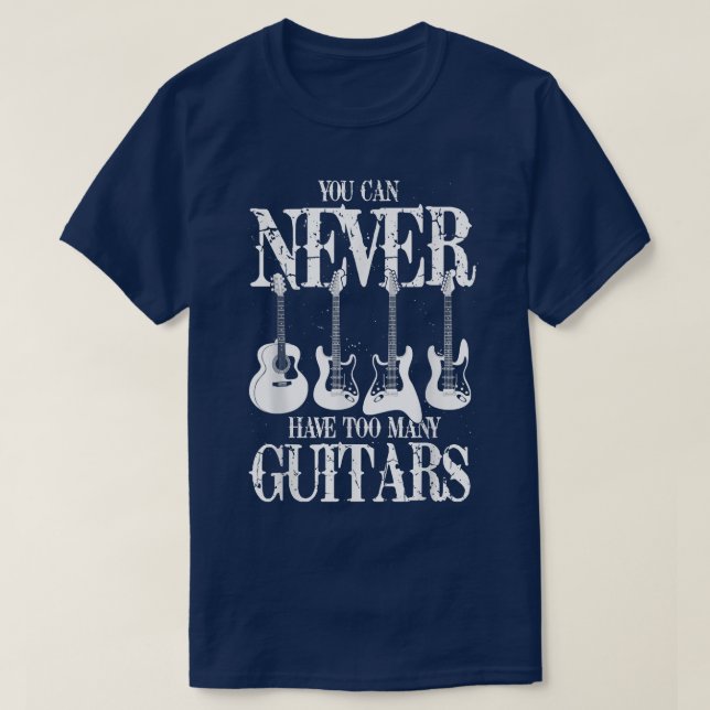 Camiseta Funny Guitar Player Men Women Music Lover Musician (Frente do Design)