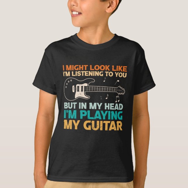 Camiseta Funny Guitar Player Quote (Frente)