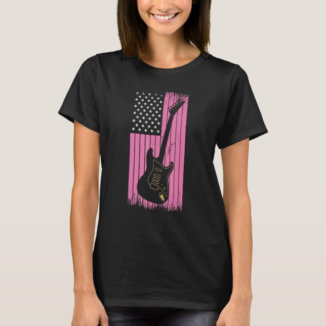 Camiseta Funny Guitarist Art for Girls & Women Acoustic Gui (Frente)