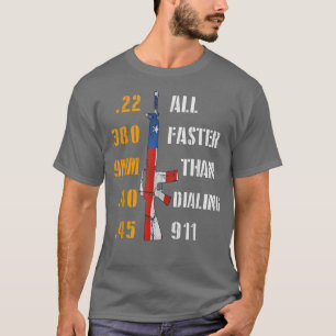 Camiseta Funny Gun Rifle EUA Ofensivo Humor Patriótico