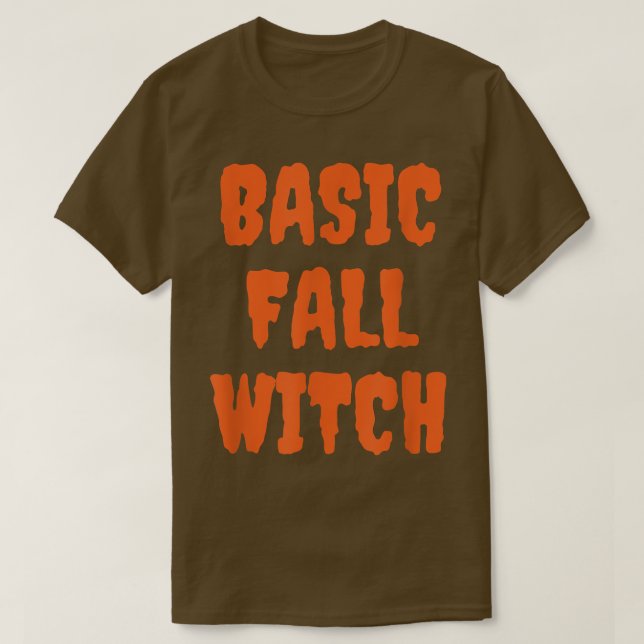 Camiseta Funny Halloween Basic Fall Witch Halloween 3960396 (Frente do Design)