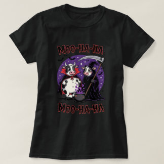 Camiseta Funny Halloween Cow Vampire and Reaper Tee