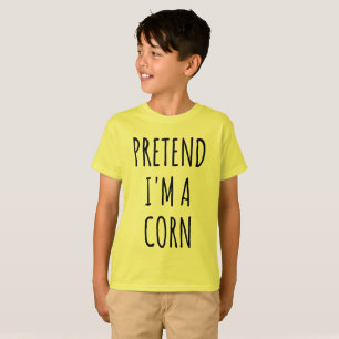 Camiseta Funny Halloween - Finja que sou um Milho  