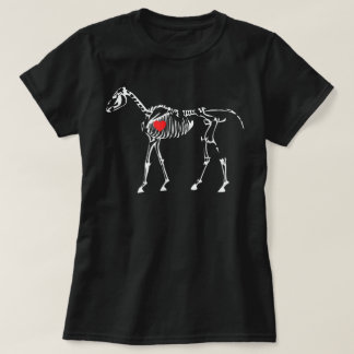 Camiseta Funny Halloween Horse Skeleton Gift
