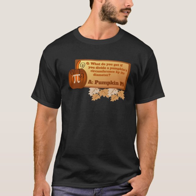 Camiseta Funny Halloween Math Teacher Problem Pumpkin Pi (Frente)